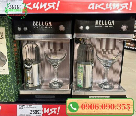 Vodka Beluga trắng hộp quà