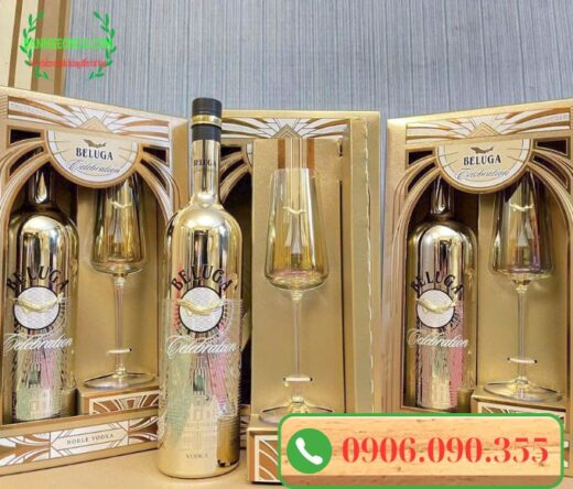 Vodka Beluga vàng hộp quà